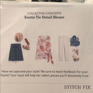 Stitch fix- floral tank,